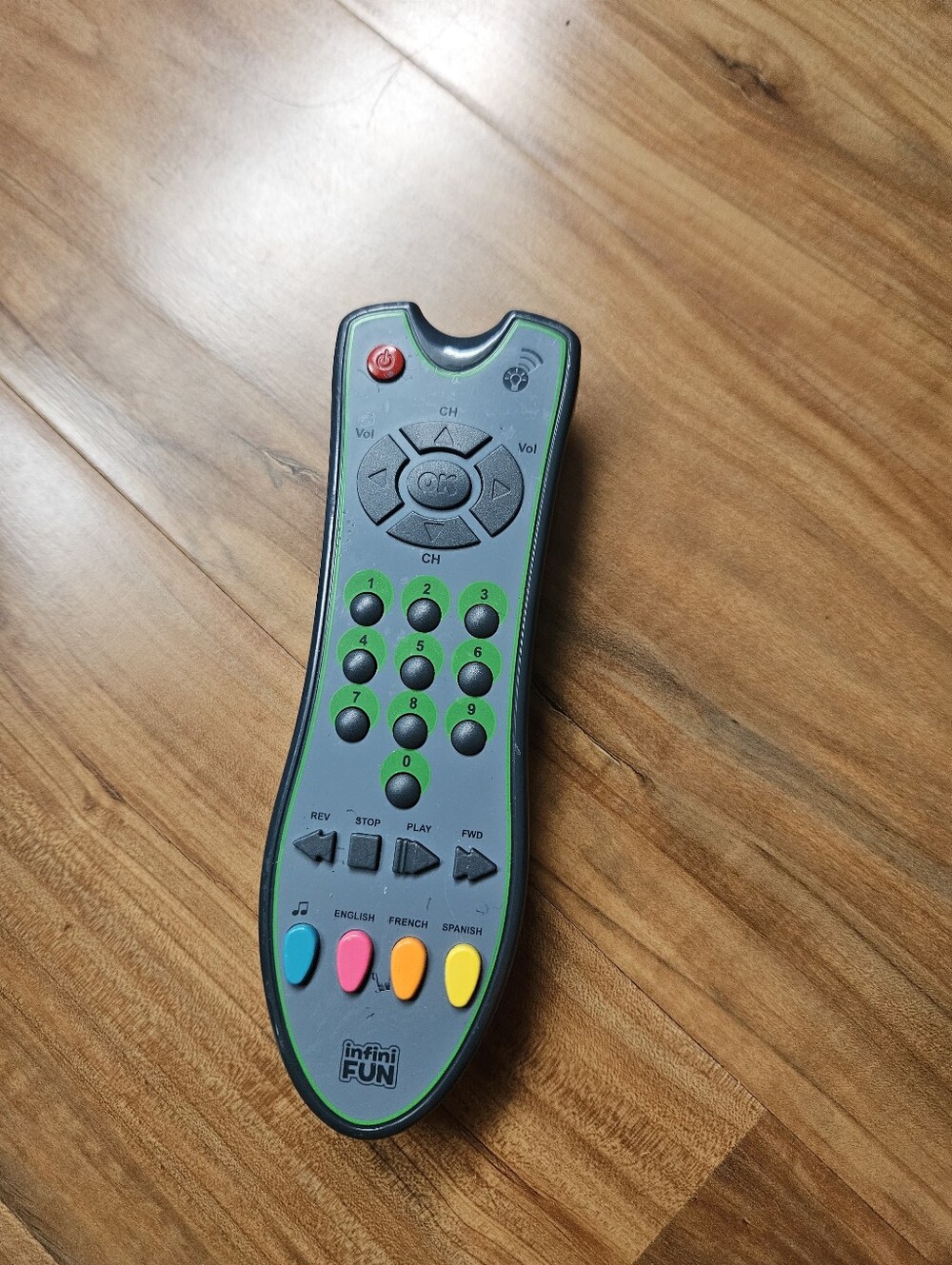 Infini FUN Gray and Green Kids Remote